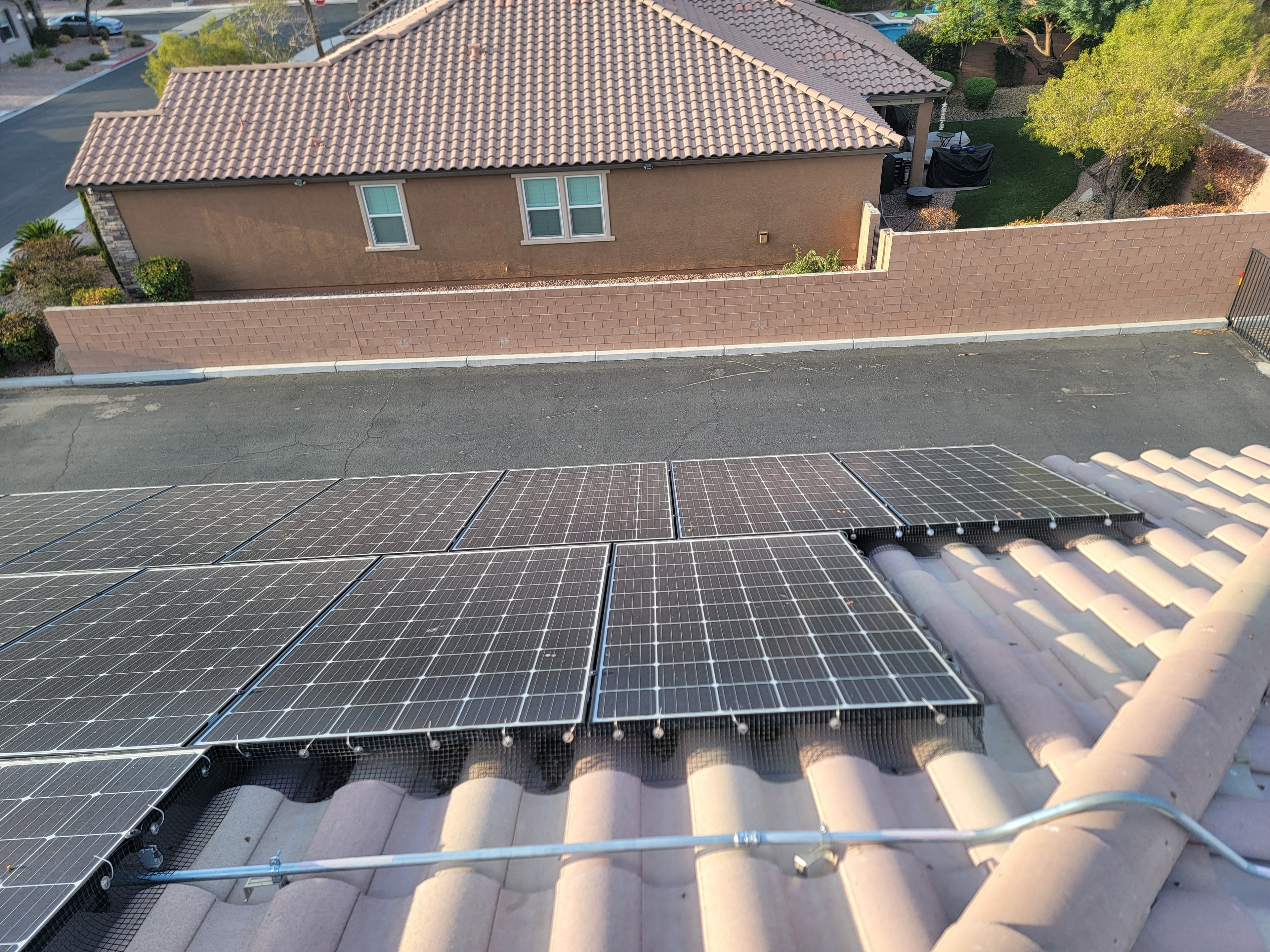 Solar panels before professional cleaning service